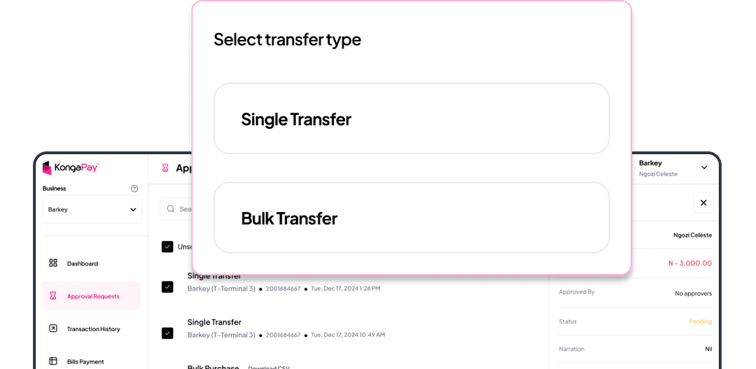 Single & Bulk Transfers