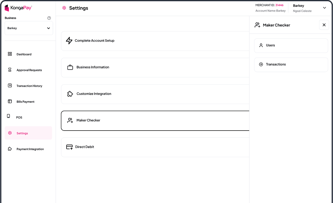 Maker-Checker Controls